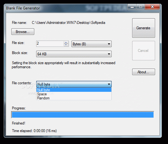 Blank File Generator