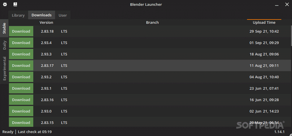 Blender Launcher