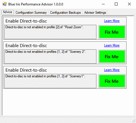 Blue Iris Performance Advisor