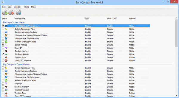 Easy Context Menu