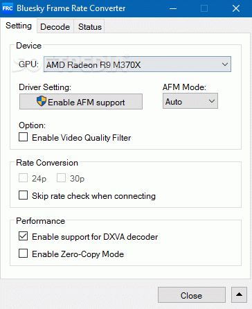 Bluesky Frame Rate Converter Portable