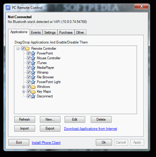 PC Remote Control (former Bluetooth Remote Control)