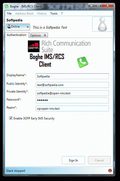 Boghe IMS/RCS Client