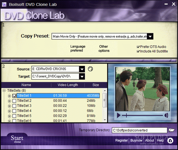 Boilsoft DVD Clone Lab