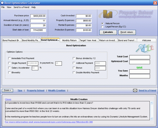 Bond Optimizer Software Suite