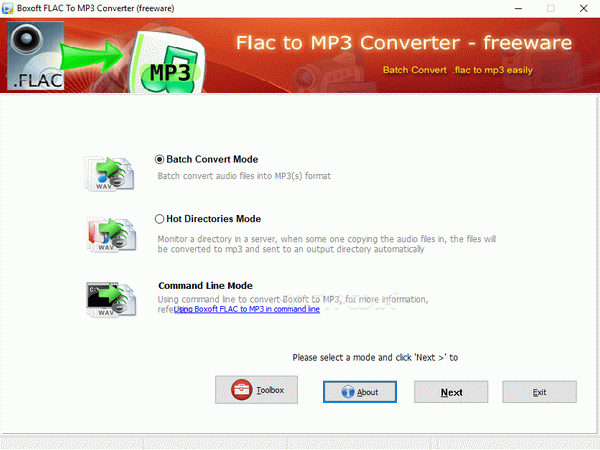 Boxoft FLAC to MP3 Converter