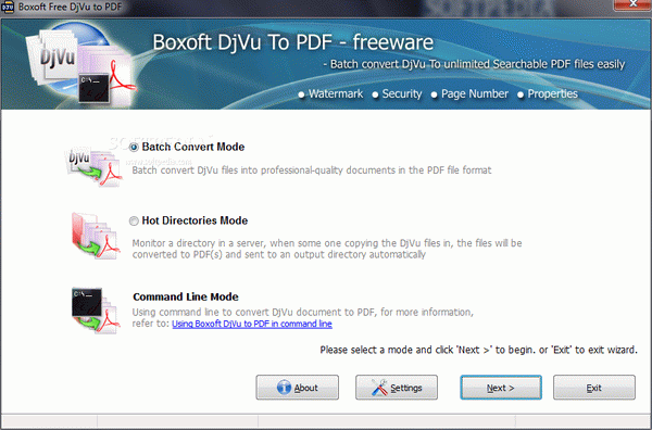 Boxoft Free DJVU to PDF