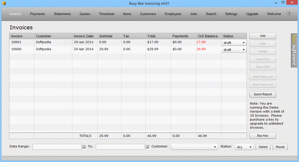 Busy Bee Invoicing