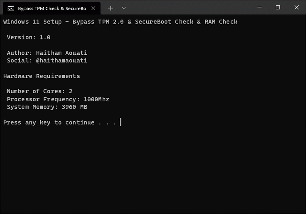 BypassTPMCheck-SecureBoot