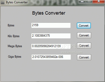 Bytes Converter