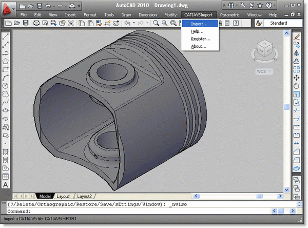 CATIA V5 Import for AutoCAD