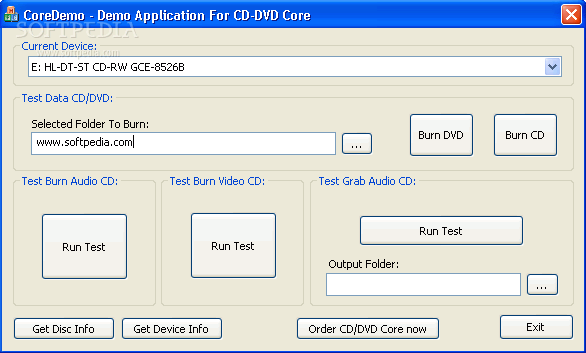 CD & DVD Burner & Grabber Core