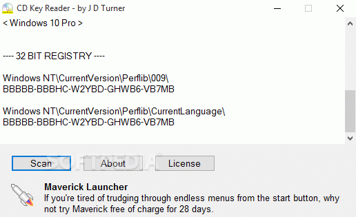 CD Key Reader