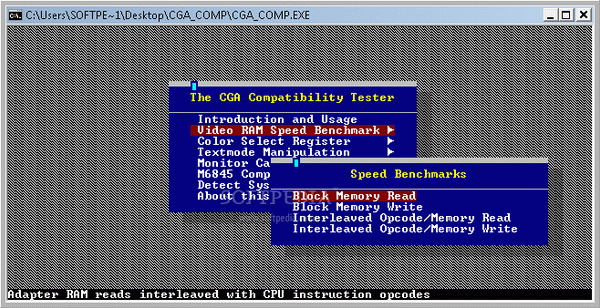 CGA Compatibility Tester