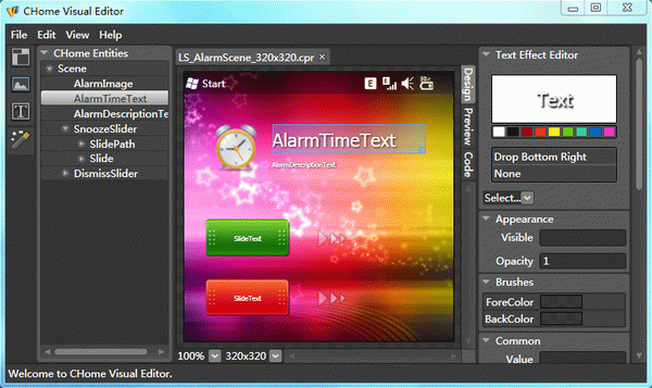 CHome Visual Editor