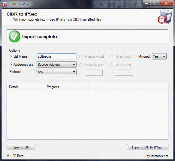 CIDR to IPSec