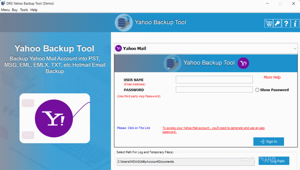 DRS Yahoo Backup Tool