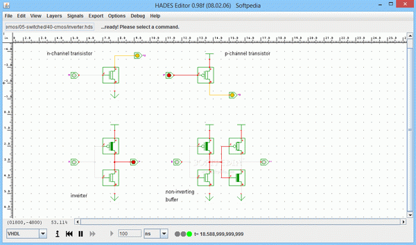CMOS transistors, inverter and buffer