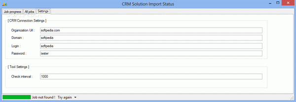 CRM Solution Import Status