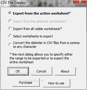 CSV File Creator