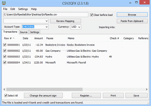 CSV2QFX
