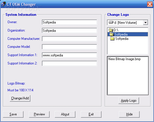 CT OEM Logo Changer