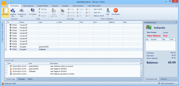 Cafe Manila Cybercafe Management Professional Version (formerly Cafe Manila)