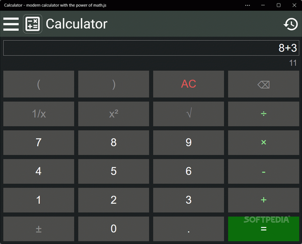 Calculator with math.js