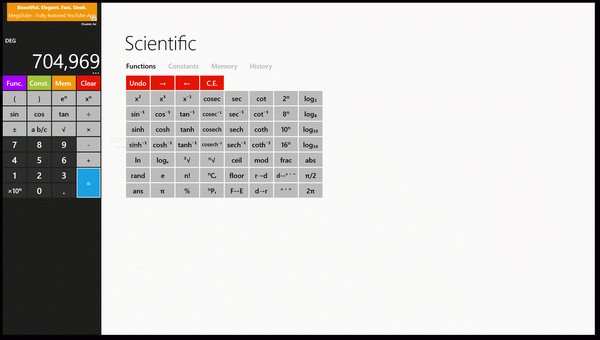 CalculatorВІ for Windows 8