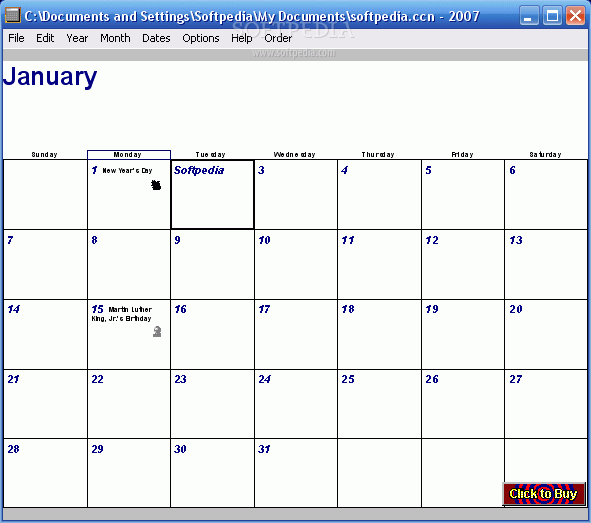 Calendar Constructer