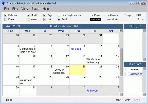 Calendar Program Pro