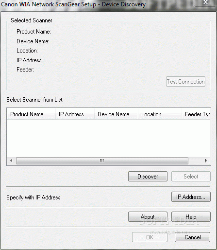 Canon WIA Network ScanGear