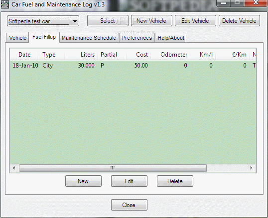 Car Fuel and Maintenance Log