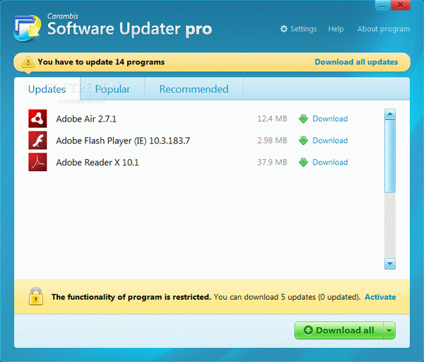 Carambis Software Updater Pro
