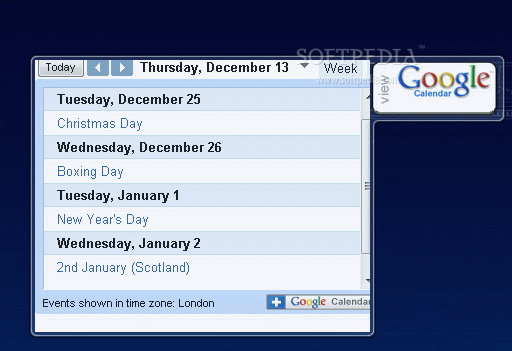 Cardy Google Calendar