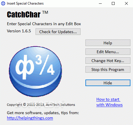 CatchChar