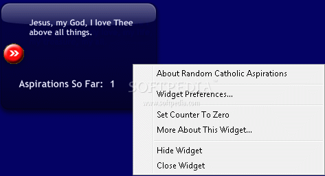 Catholic Random Aspirations Widget