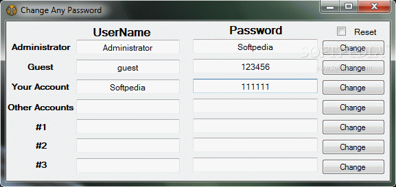 Change Any Password