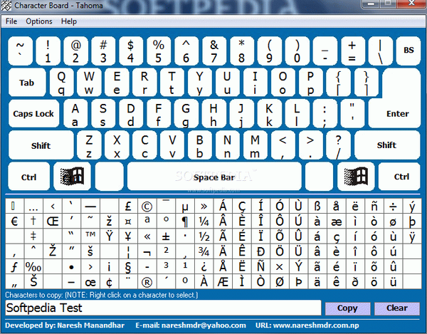 Character Board