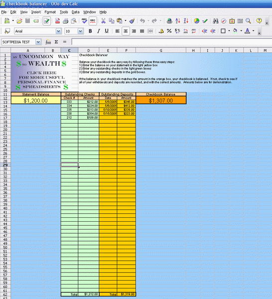 Checkbook Balancer