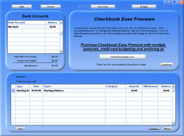 Checkbook Ease