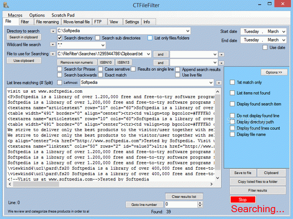 CTFileFilter (formerly FileFilter)