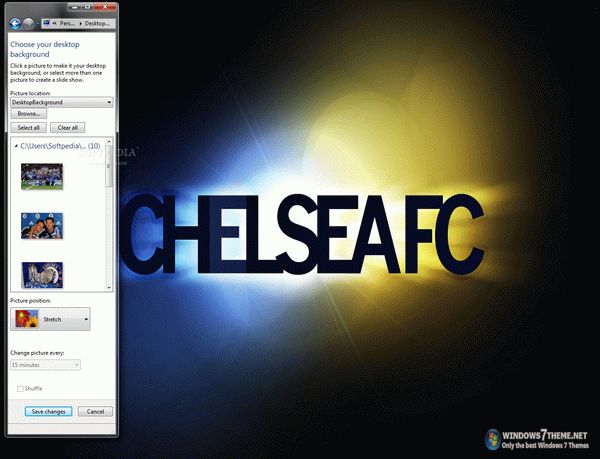 Chelsea Windows 7 Theme with theme song