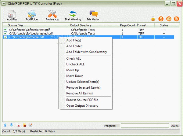 ChiefPD FPDF to Tiff Converter Free