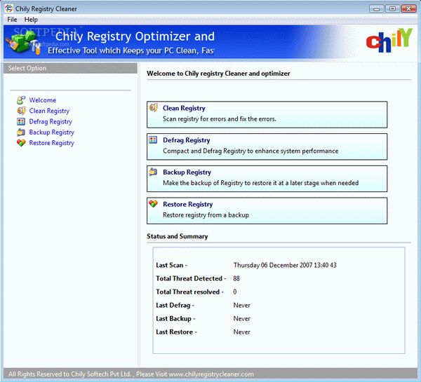 Chily Registry Cleaner