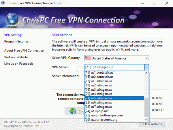 ChrisPC Free VPN Connection