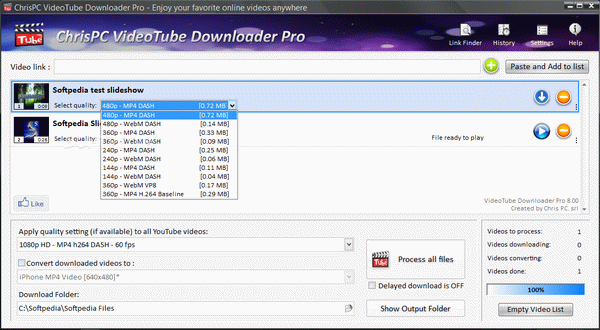 ChrisPC VideoTube Downloader Pro