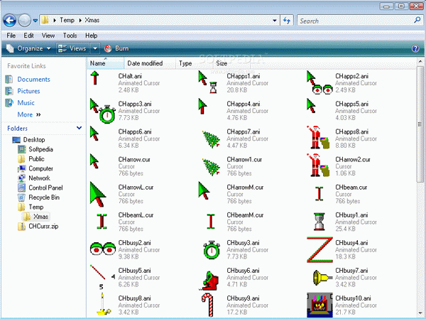 Christmas Animated Cursors