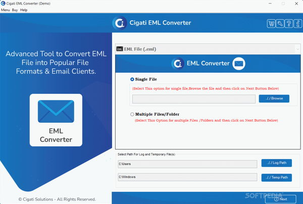 Cigati EML Converter Tool