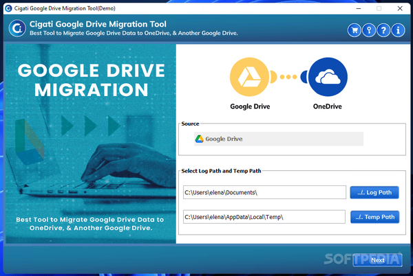 Cigati Google Drive Migration Tool